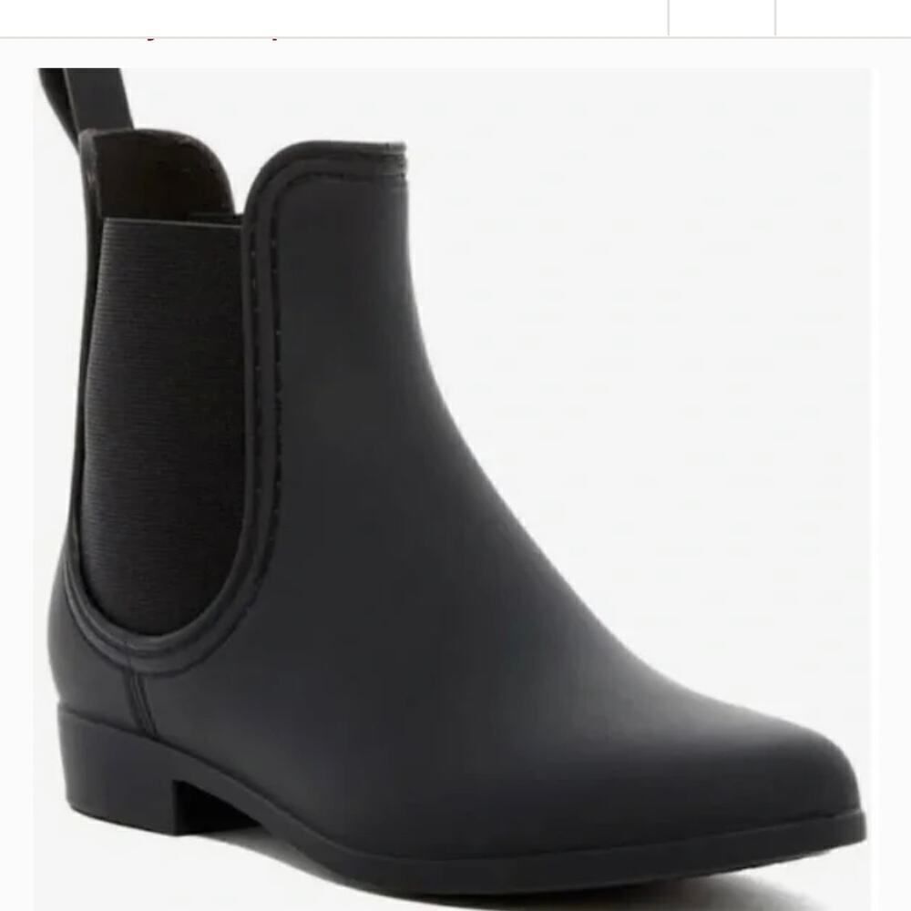Jeffrey Campbell Havana Last Black Rubber Rain Boots Size 10